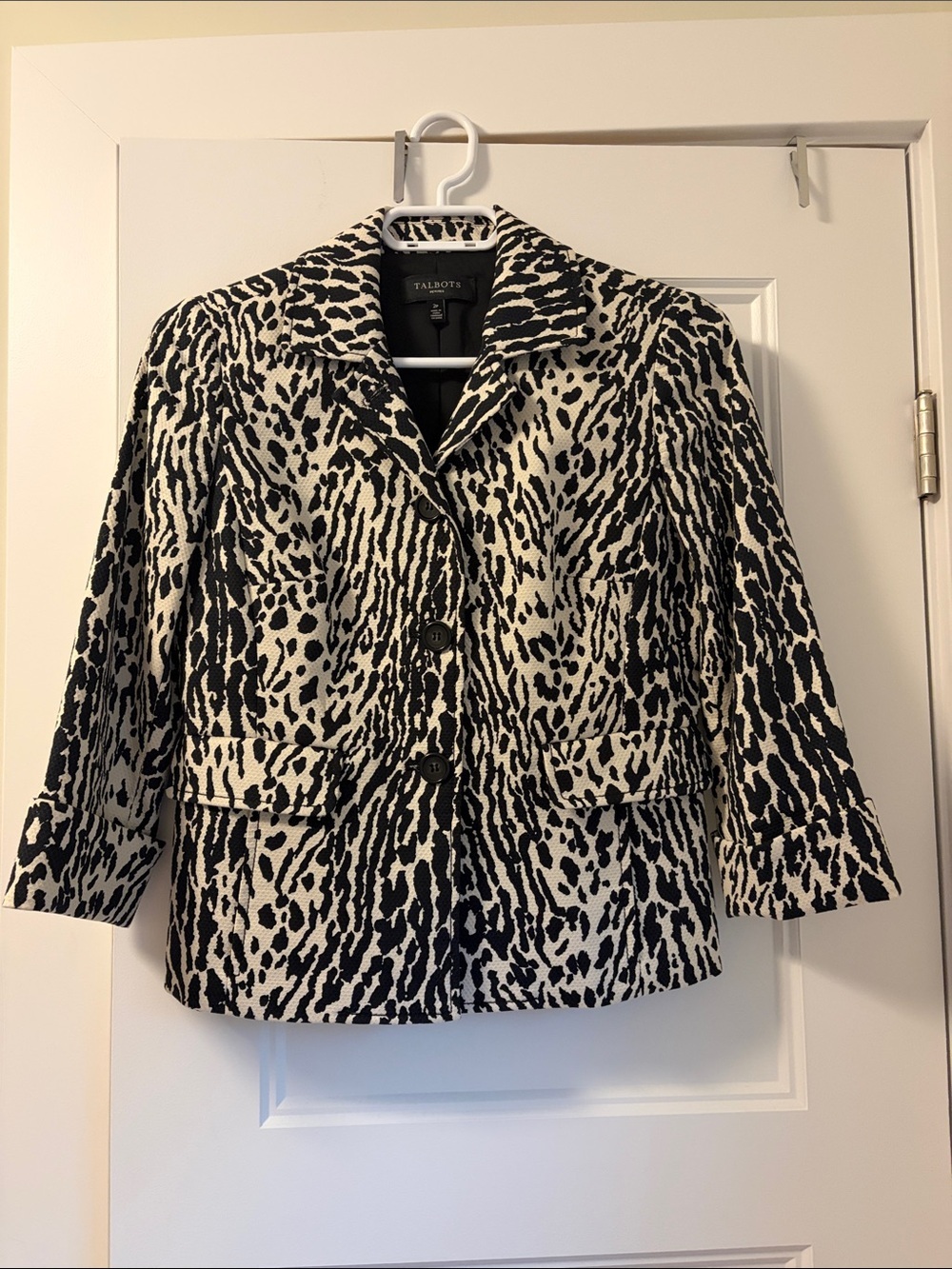 Talbots Animal-Print Blazer